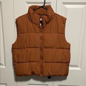 Thread & Supply Brown Puffer Vest